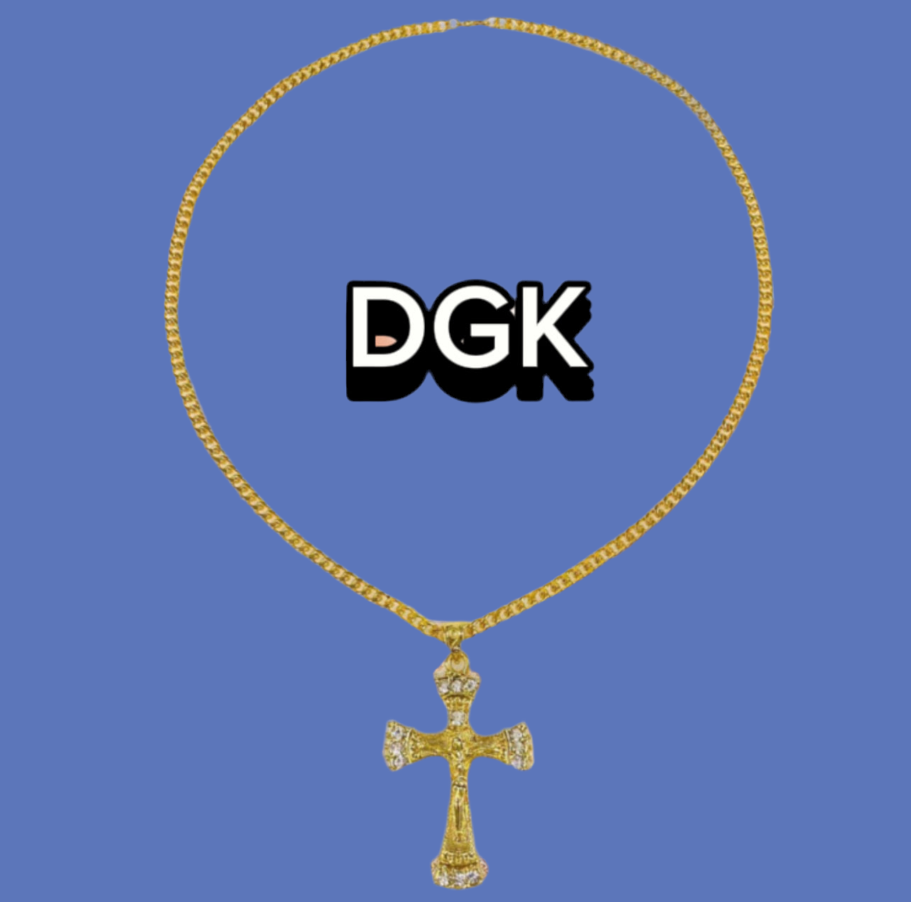 Van gold plated cross