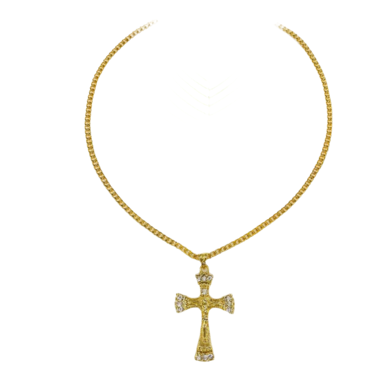 Van gold plated cross