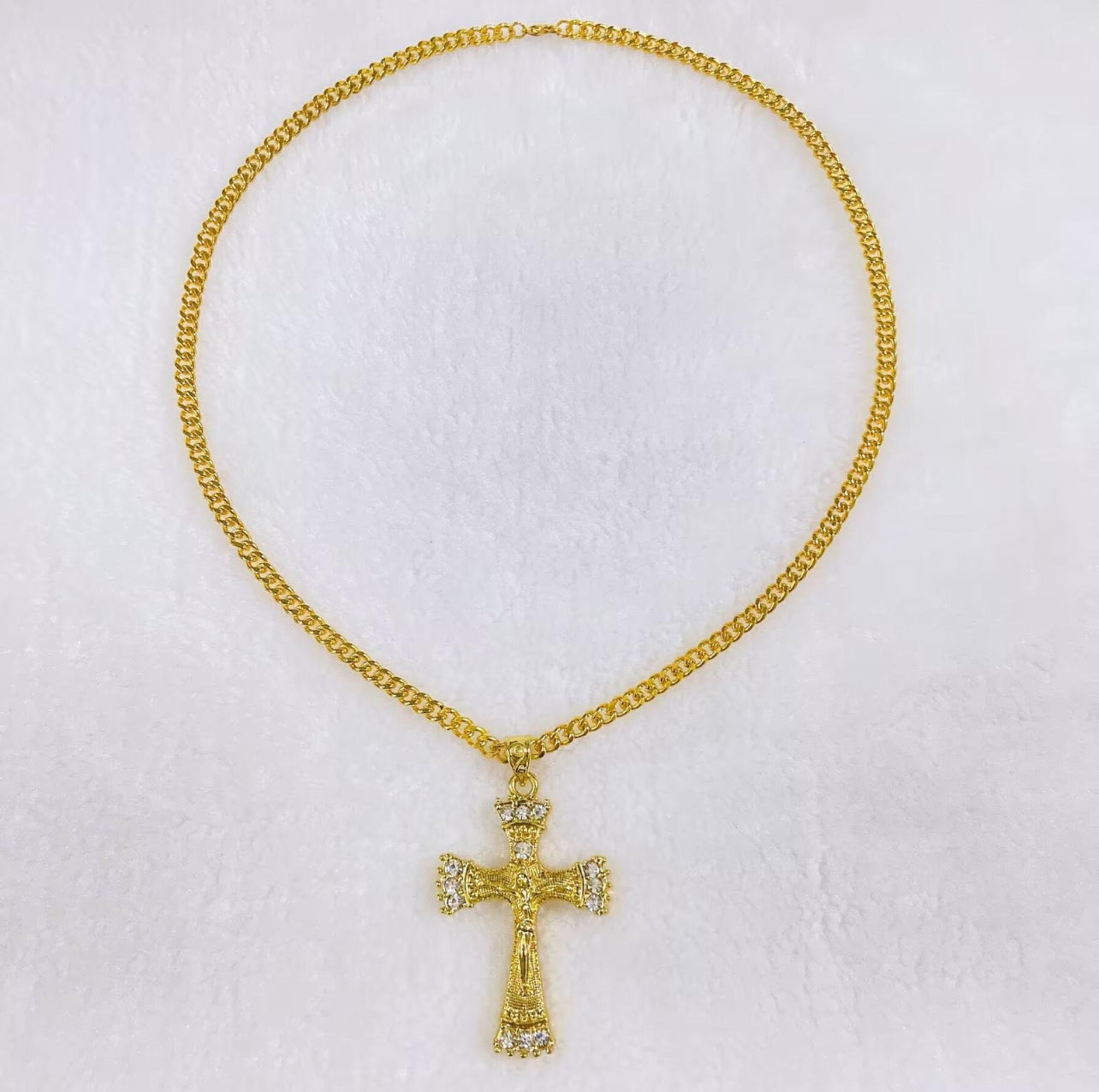 Van gold plated cross