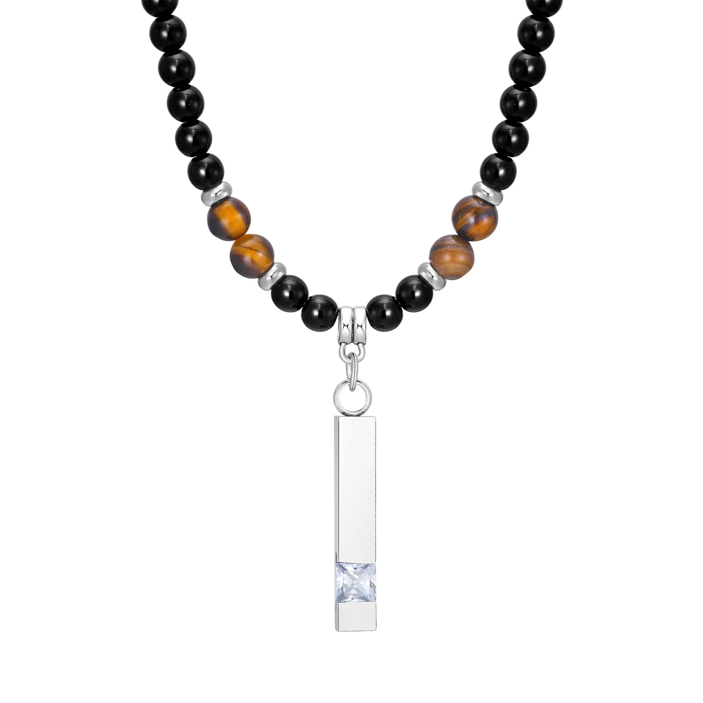 DAGGER WITHTIGER’S EYE LAVA STONE NECKLACE