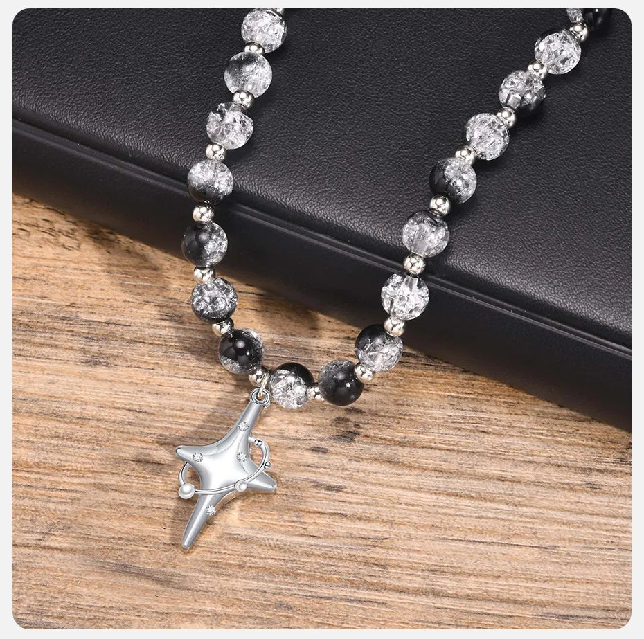 Cool Punk Star Pendant Necklace