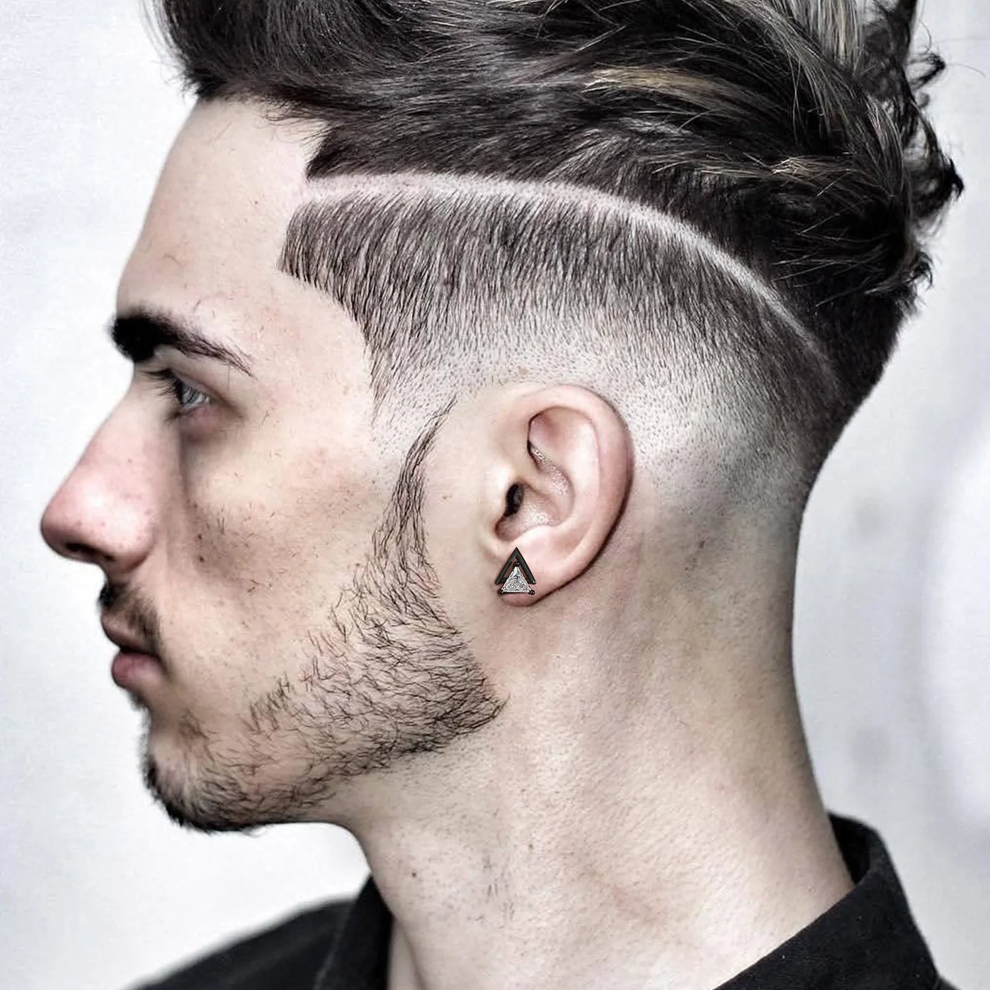 Punk Stud Earrings for Men