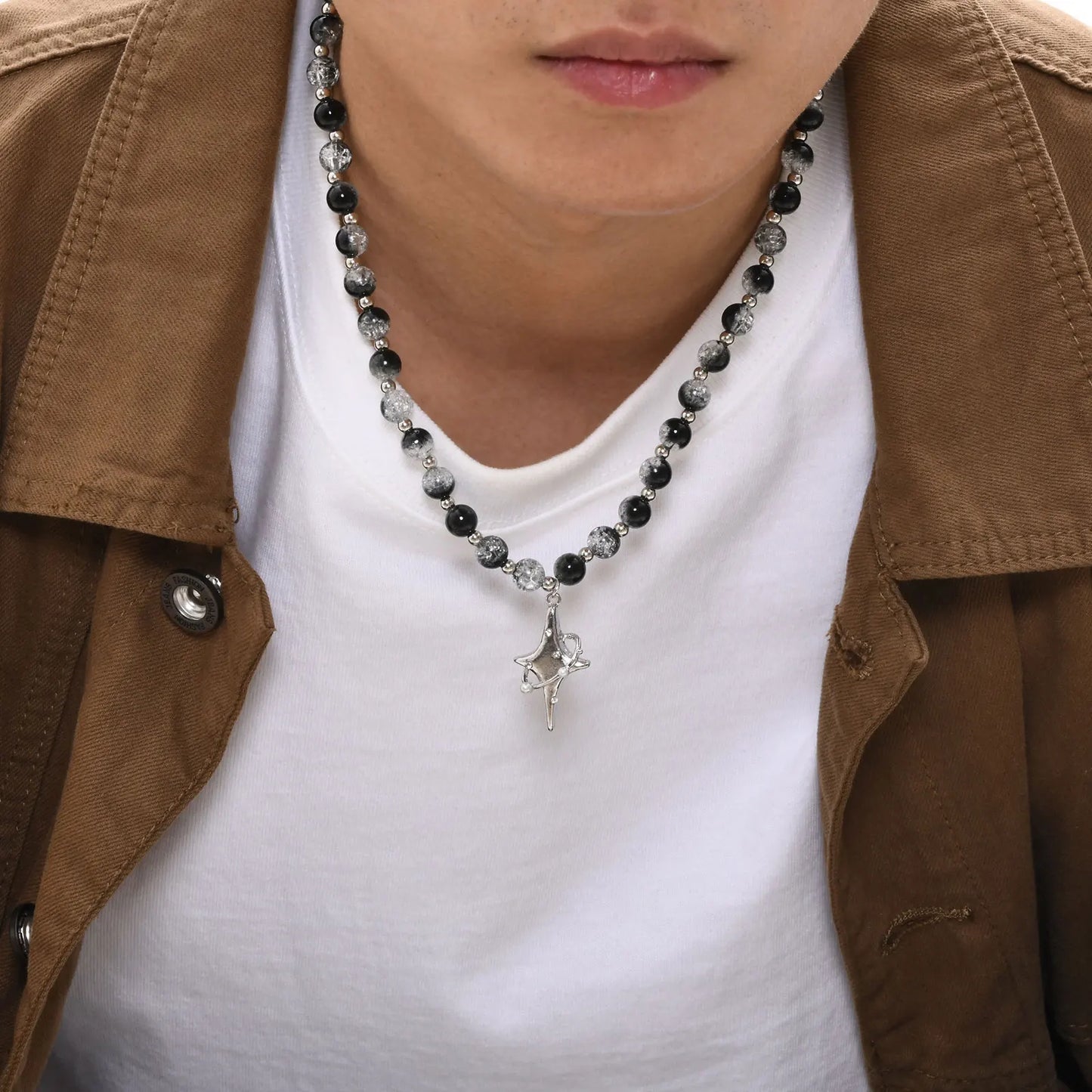 Cool Punk Star Pendant Necklace