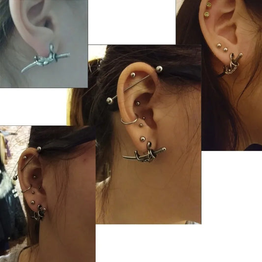 Punk Sword Earrings