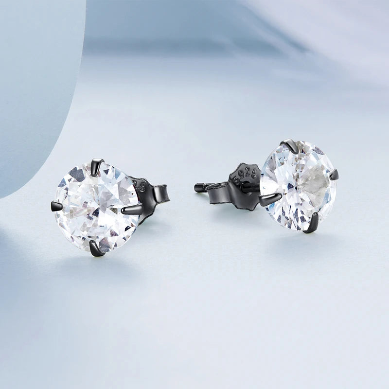 sparkling Earrings 925 Sterling Silver