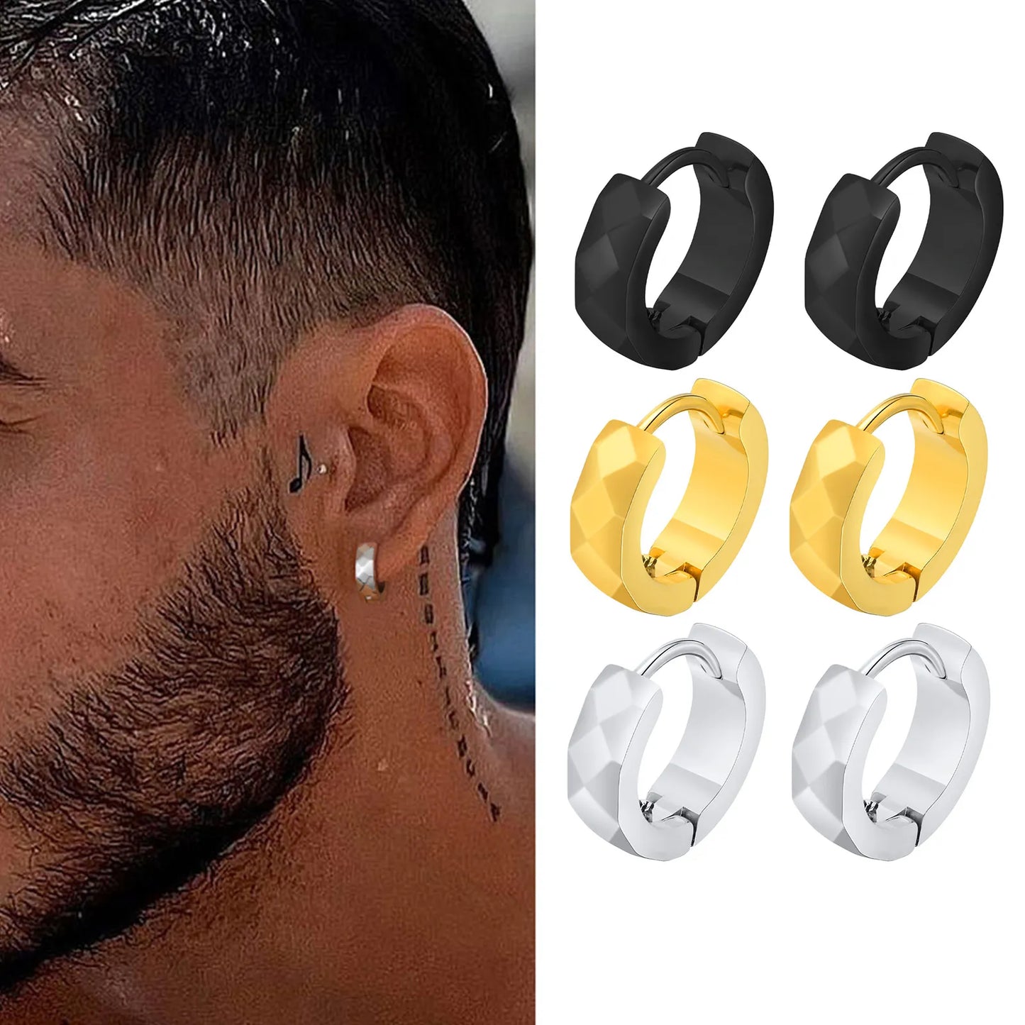 Hoop Earrings for Men Women