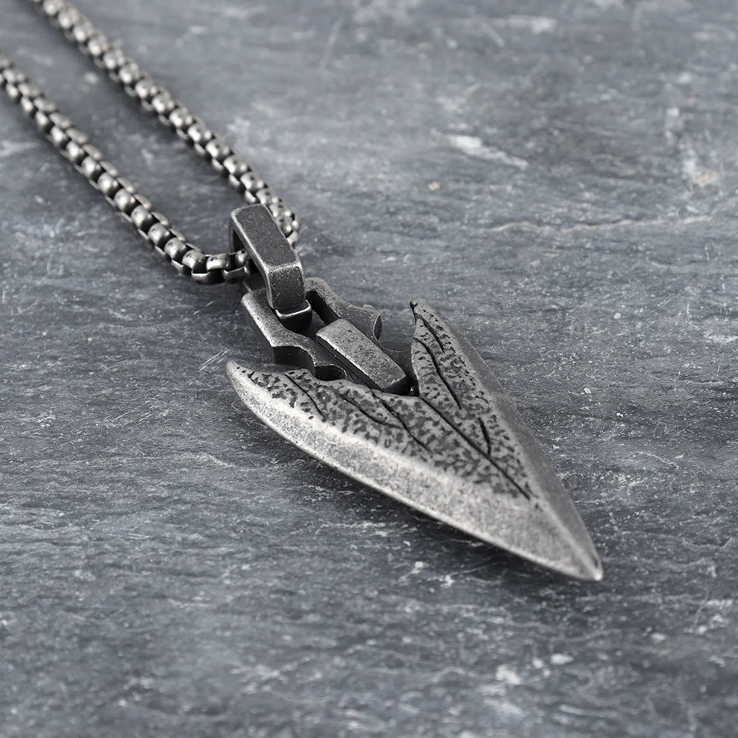 Punk Arrowhead Necklace for Men