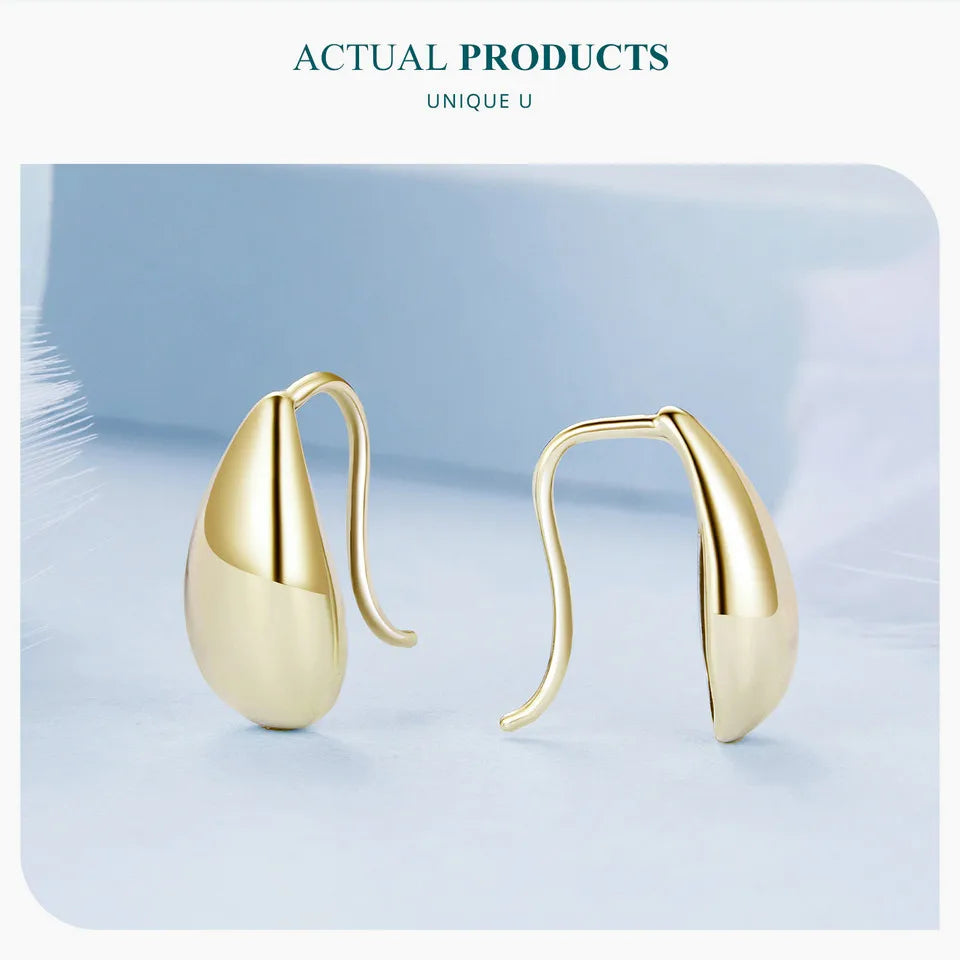 Glossy Teardrop Earrings