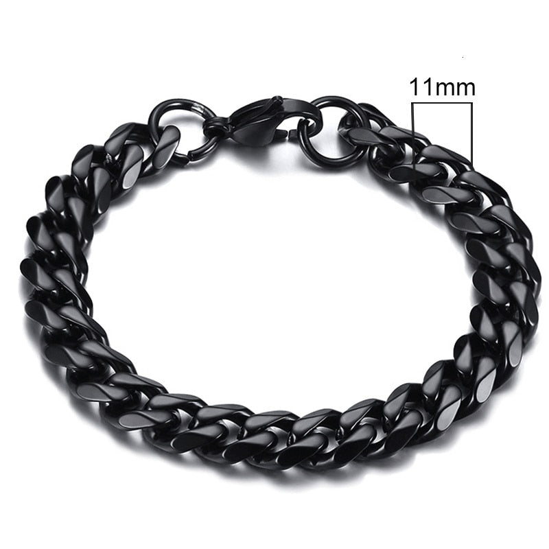 Stainless Steel Chain Bracelets Unisex