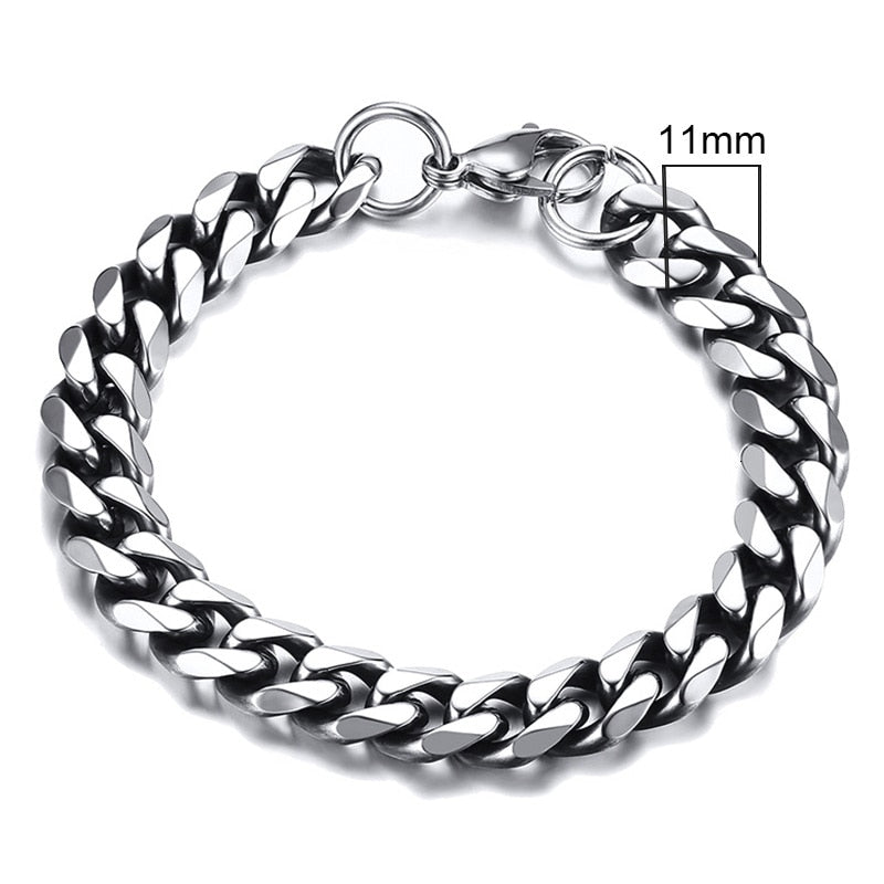 Stainless Steel Chain Bracelets Unisex