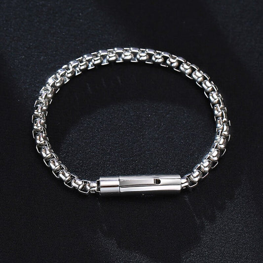 Stainless Steel Box Chain Bracelet