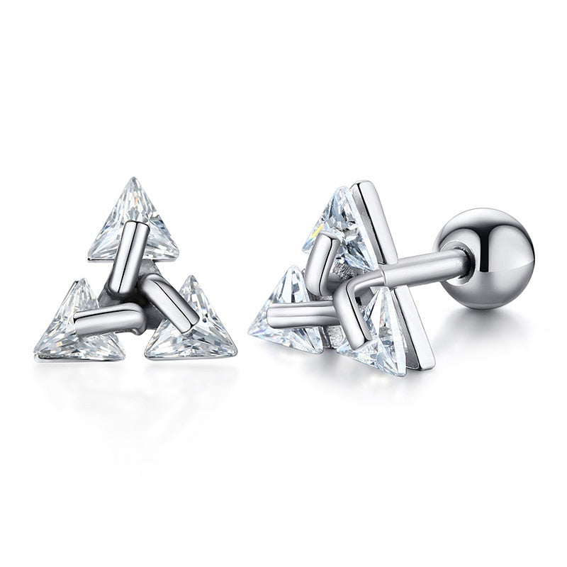 Punk Stud Earrings for Men