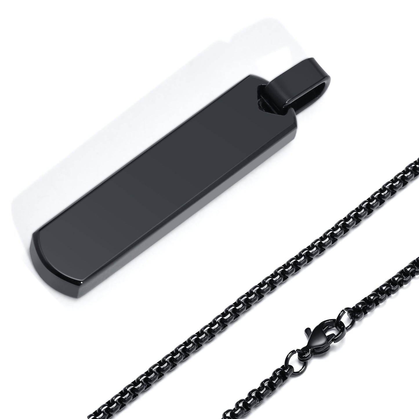 Initial Bar Necklace for Men